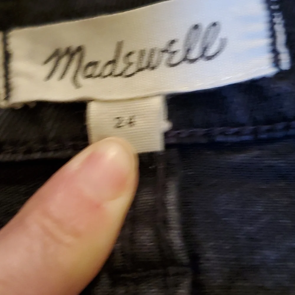 MADEWELL Stepped Hem Raw Edge Denim Skirt 00